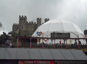 chocolate, festival, Obidos, castle